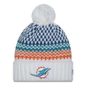 Miami Dolphins Women's New Era 2023 Official On Field Knit Hat