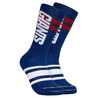 New York Giants Men’s Lateral Crew Socks New York Giants Men’s Lateral Crew Socks