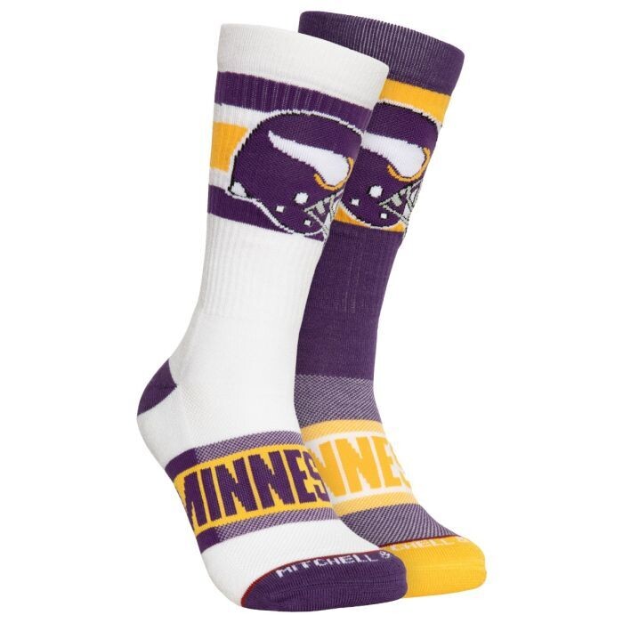 Minnesota Vikings Men’s Hail Mary Crew Socks