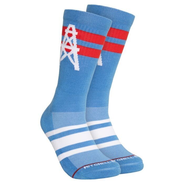 Houston Oilers Men’s Lateral Crew Socks