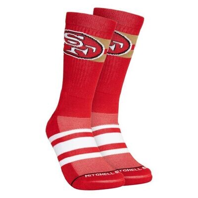 San Francisco 49ers Men’s Lateral Crew Socks San Francisco 49ers Men’s Lateral Crew Socks