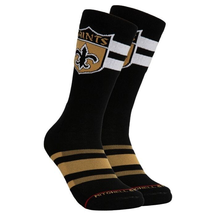 New Orleans Saints Men’s Lateral Crew Socks