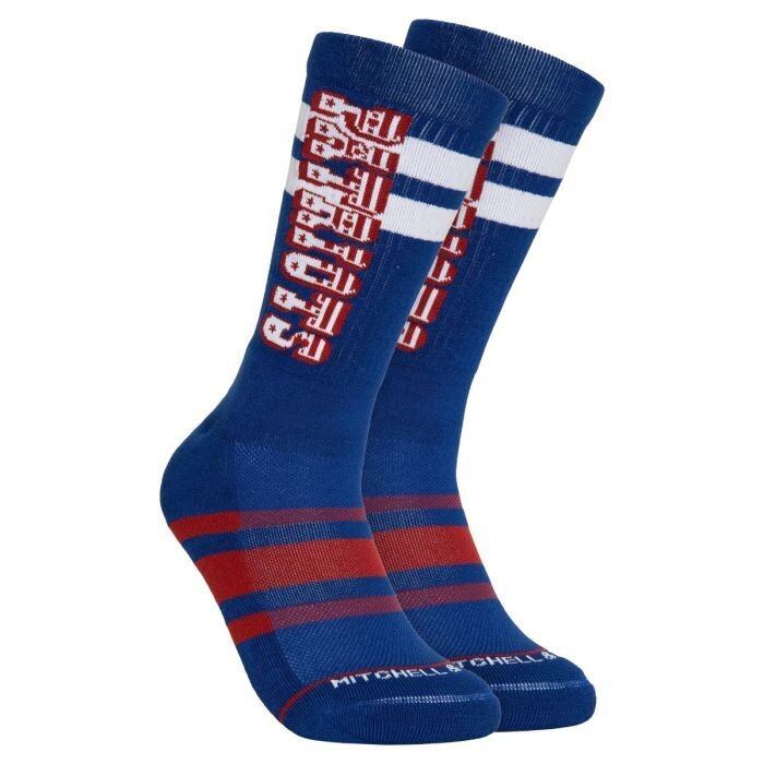 New England Patriots Men’s Lateral Crew Socks