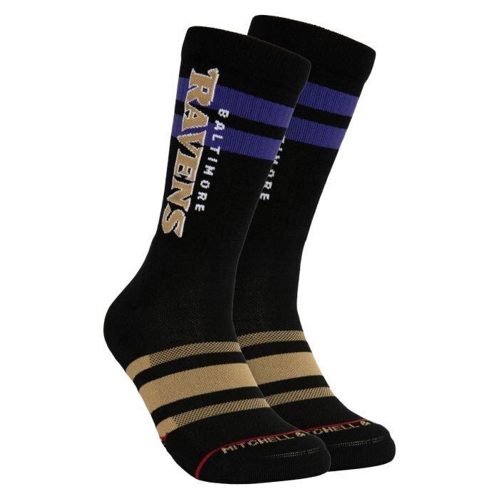 Baltimore Ravens Men’s Lateral Crew Socks