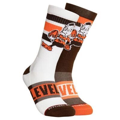Cleveland Browns Men’s Hail Mary Crew Socks Cleveland Browns Men’s Hail Mary Crew Socks