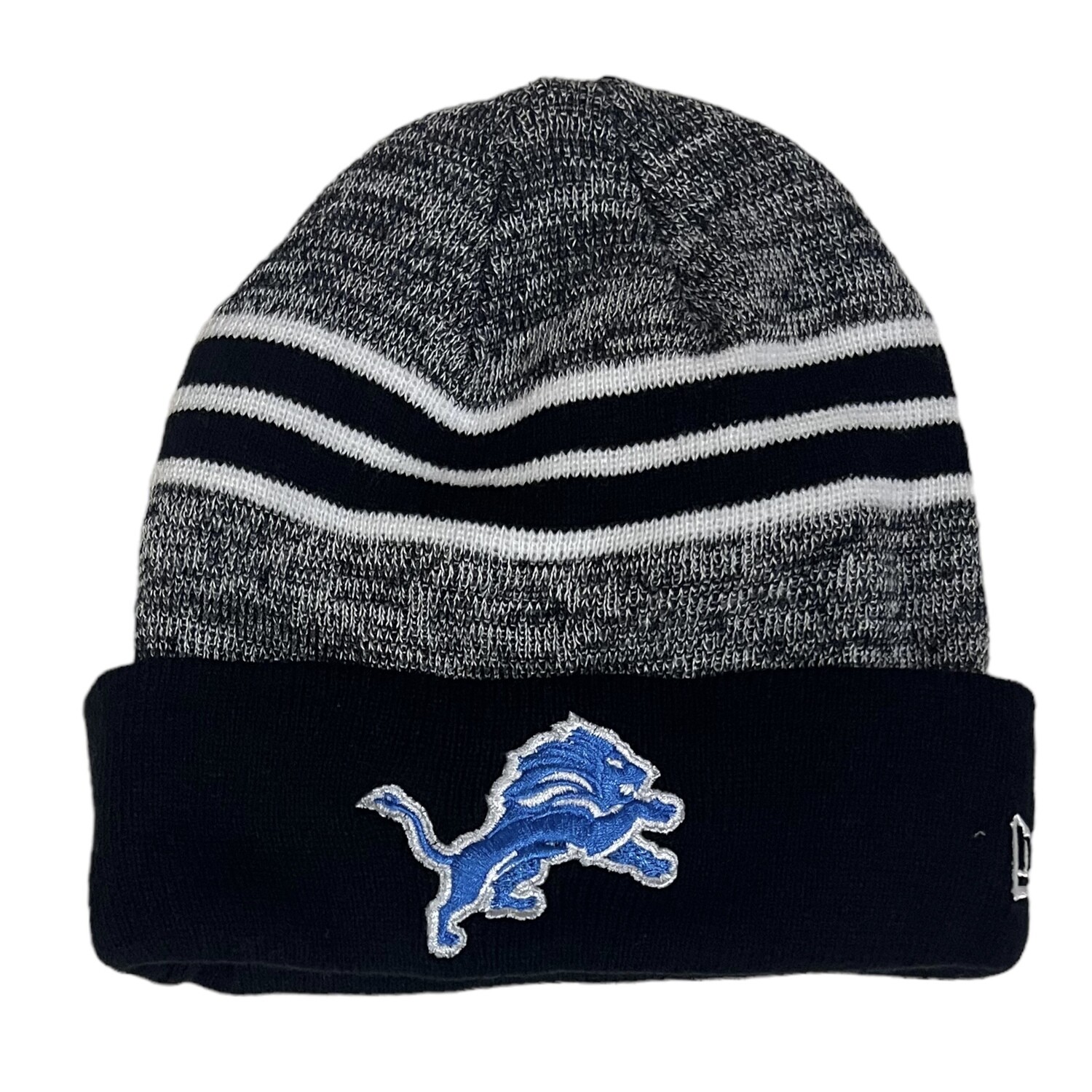 Detroit Lions Men's Black New Era Cuffed Knit Hat