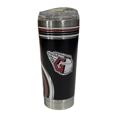Cleveland Guardians 18oz Stainless Steel Travel Tumbler Cleveland Guardians 18oz Stainless Steel Travel Tumbler