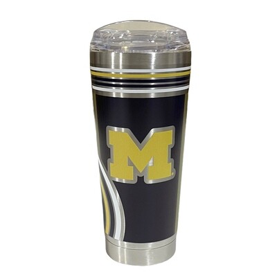 Michigan Wolverines 18oz Stainless Steel Travel Tumbler