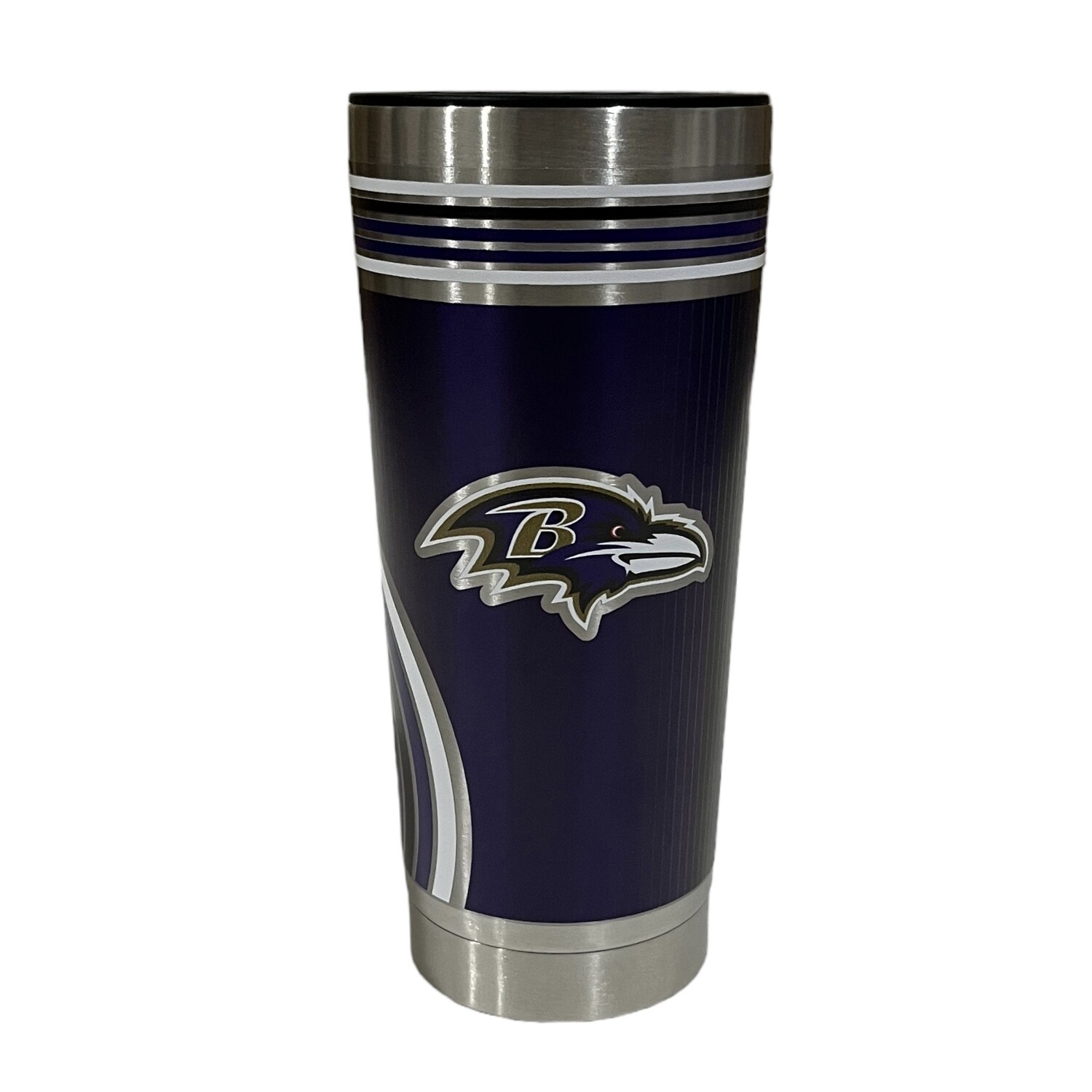 Baltimore Ravens 18oz Stainless Steel Travel Tumbler
