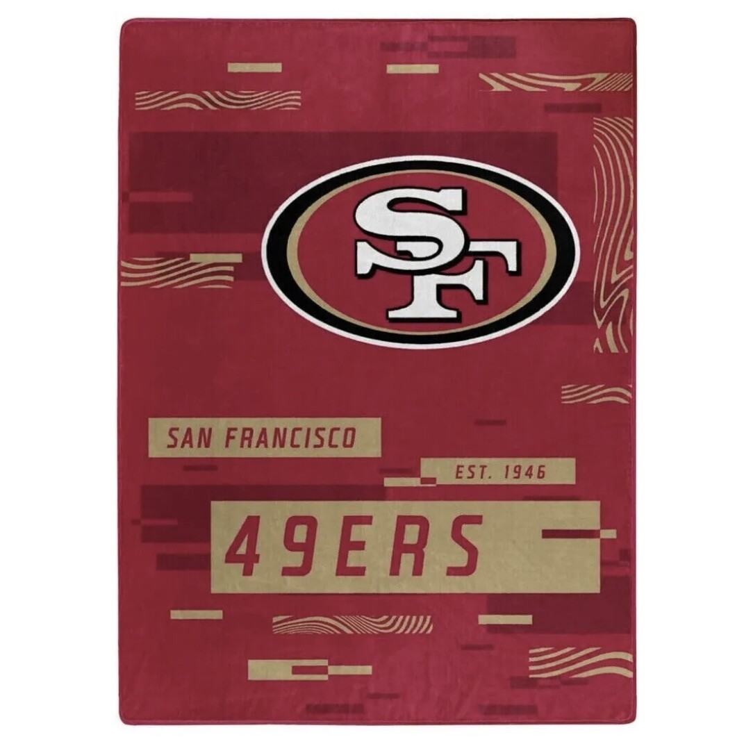 San Francisco 49ers 60" x 80" Plush Raschel Blanket