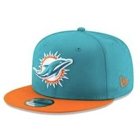 Miami Dolphins Men's New Era 2 Tone 9FIFTY Snapback Hat