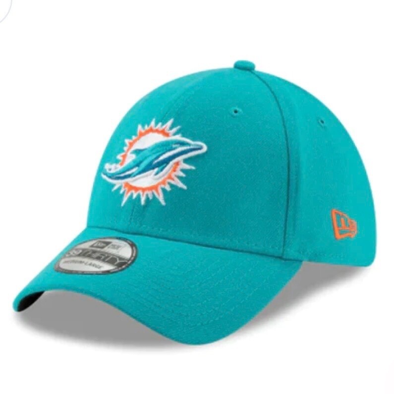Miami Dolphins Men’s Team Classic New Era 39Thirty Flex Fit Hat