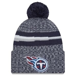 Tennessee Titans Men’s Gray New Era Cold Weather Knit Pom Hat