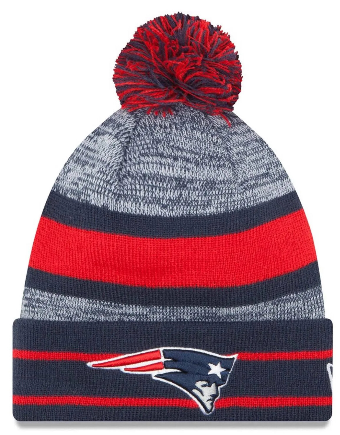New England Patriots New Era Cuffed Pom Men's Knit Hat