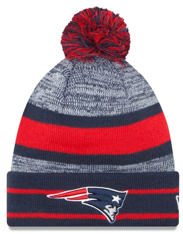 New England Patriots New Era Cuffed Pom Men's Knit Hat