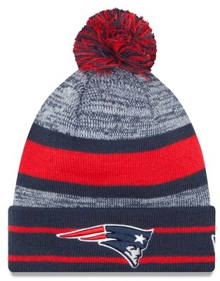 New England Patriots New Era Cuffed Pom Men's Knit Hat