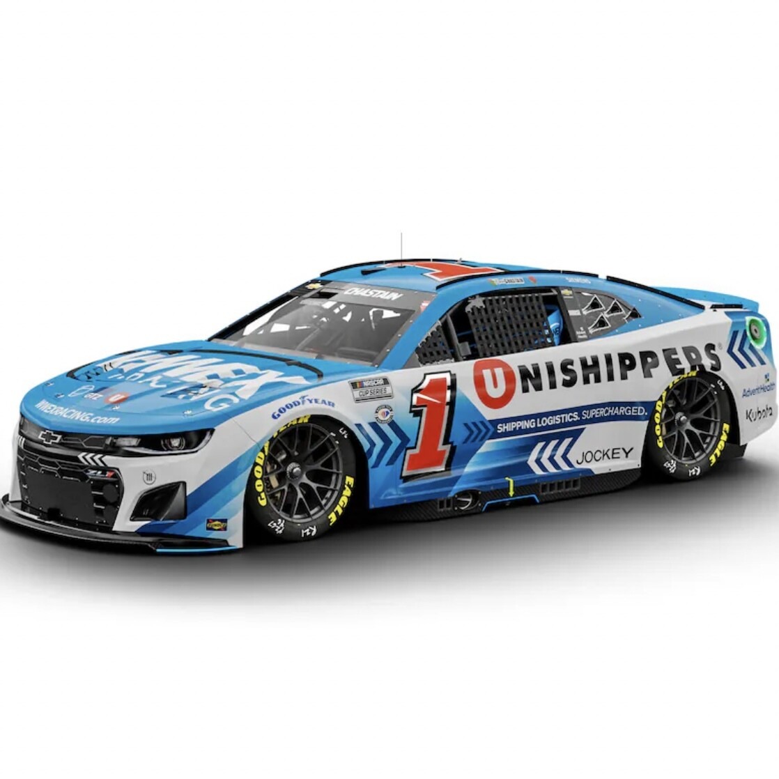 Ross Chastain #1 Worldwide Express Unishippers 2023 Camaro ZL1 1:64 Scale Diecast Car