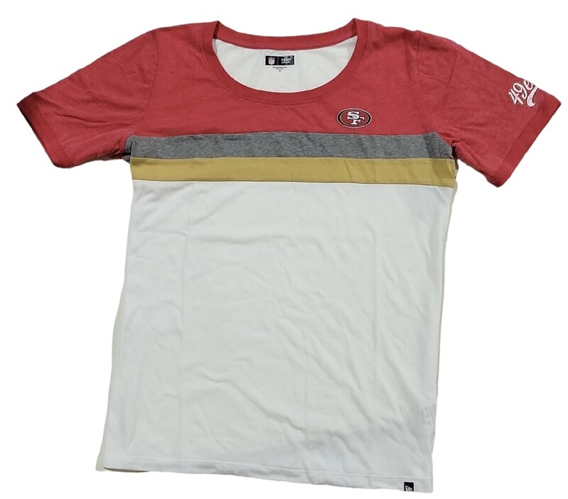 San Francisco 49ers Women's New Era Crewneck T-Shirt
