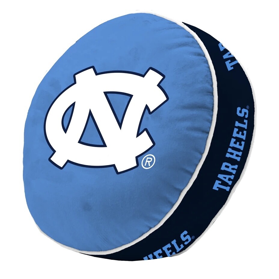 North Carolina Tar Heels Round Team Puff Pillow