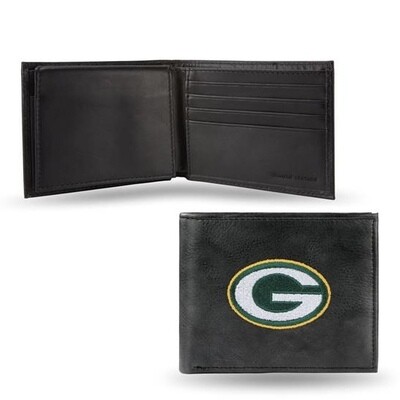 Green Bay Packers Genuine Leather Billfold Wallet