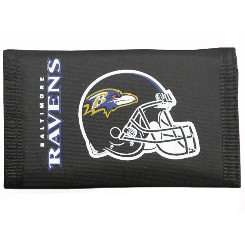 Baltimore Ravens Nylon Tri-Fold Wallet