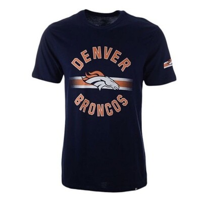 Denver Broncos Men's Navy 47 Brand Looper Super Rival T-shirt