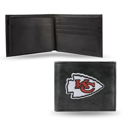 Kansas City Chiefs Genuine Leather Billfold Wallet