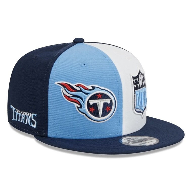 Tennessee Titans Men’s New Era Navy/Baby Blue 2023 Sideline 9FIFTY Snapback Hat