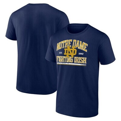 Notre Dame Fighting Irish Men’s Navy Fanatics Branded Navy Modern Stack T-Shirt