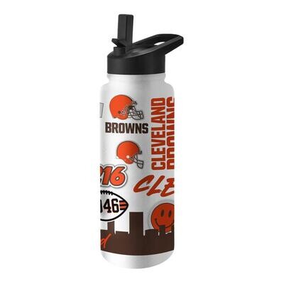 Cleveland Browns City Side 34oz Native Quencher Bottle