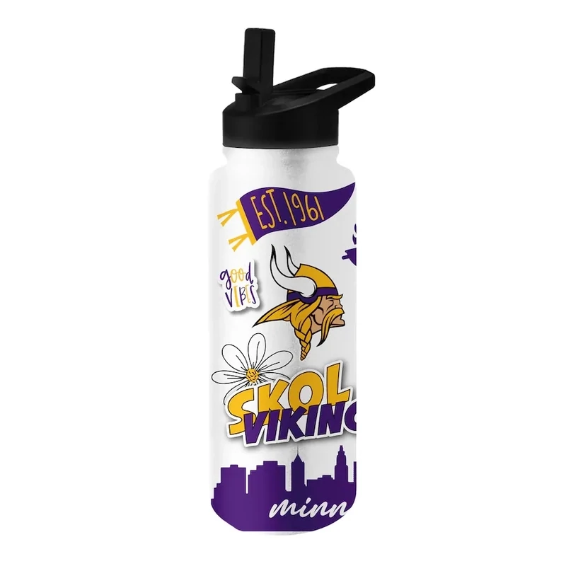 Minnesota Vikings City Side 34oz Native Quencher Bottle