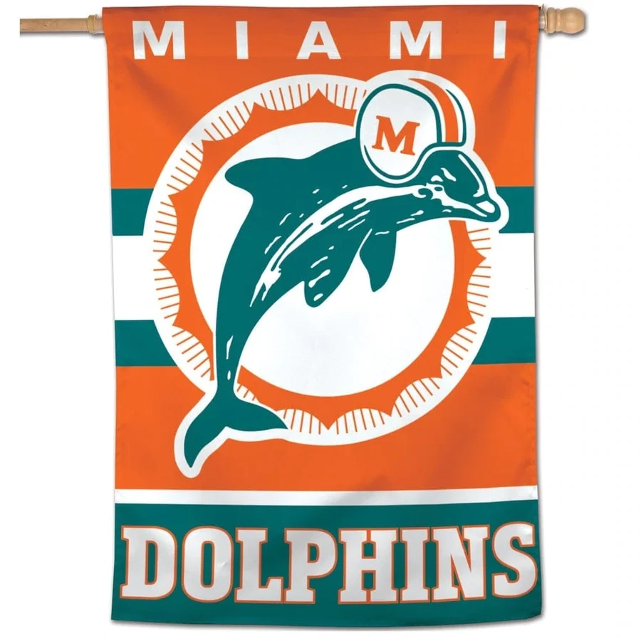 Miami Dolphins Retro 28" x 40" Vertical House Flag