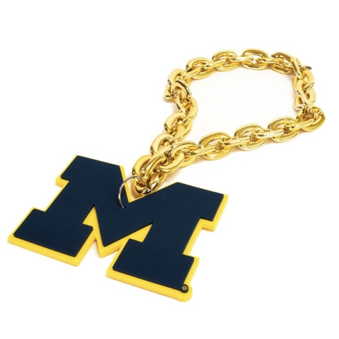 Michigan Wolverines 10” Fan Chain 3D Foam Necklace