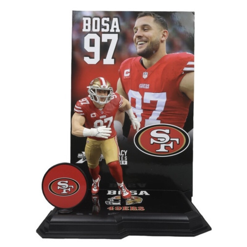 San Francisco 49ers Nick Bosa Red Jersey Legacy Series NFL 7" Figure Series 4