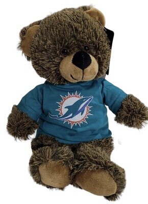 Miami Dolphins 12” T-Shirt Teddy Bear