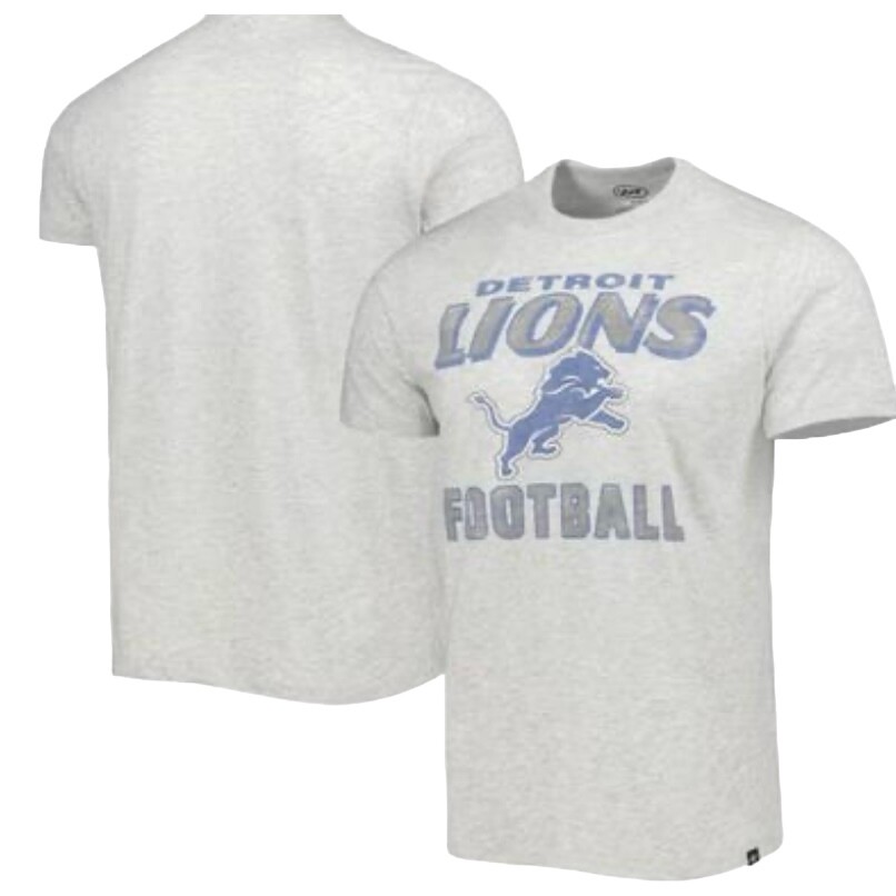 Detroit Lions Men’s Heathered Gray Dozer Franklin Lightweight T-Shirt
