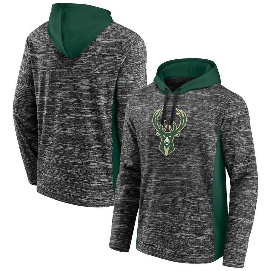 Milwaukee Bucks Men’s Fanatics Instant Replay Pullover Hoodie