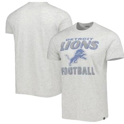 Detroit Lions Men’s Heathered Gray Dozer Franklin Lightweight T-Shirt