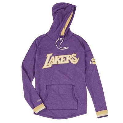 Los Angeles Lakers Men’s Mitchell & Ness Hardwood Classics Long Sleeve Pullover Hoodie Los Angeles Lakers Men’s Mitchell & Ness Hardwood Classics Long Sleeve Pullover Hoodie