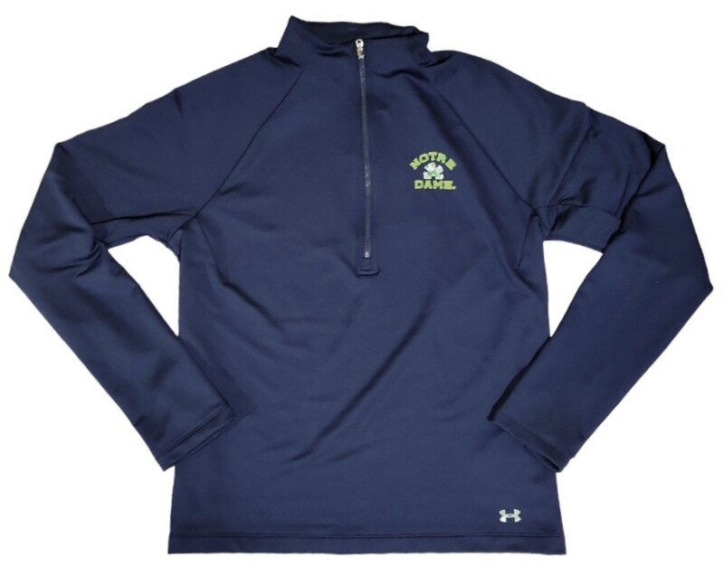 Notre Dame Fighting Irish Women's Navy Blue Quarter Zip Under Armour Coldgear Jacket