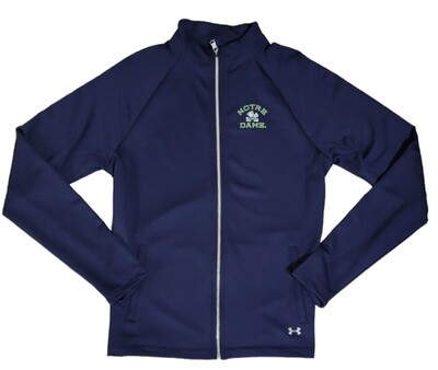 Notre Dame Fighting Irish Women's Navy Blue Full Zip Under Armour Coldgear Jacket