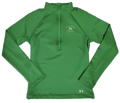 Notre Dame Fighting Irish Women's Green Half Zip Under Armour Coldgear Jacket