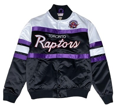 Toronto Raptors Men’s Mitchell & Ness Retro Special Script Heavyweight Satin Jacket