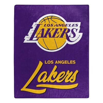 Los Angeles Lakers 50" x 60" Signature Plush Raschel Blanket