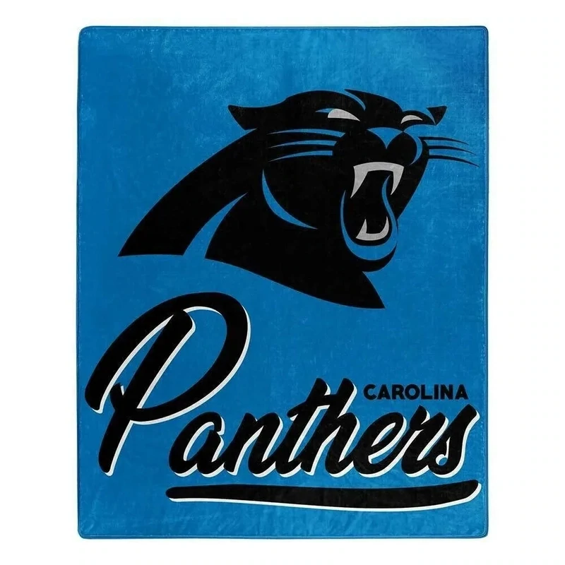 Carolina Panthers 50" x 60" Signature Plush Raschel Blanket