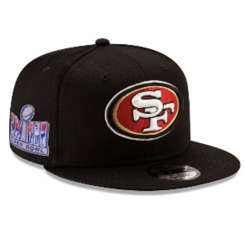 San Francisco 49ers Men’s New Era Super Bowl LVIII Participation Side Patch 9FIFTY Snapback Hat