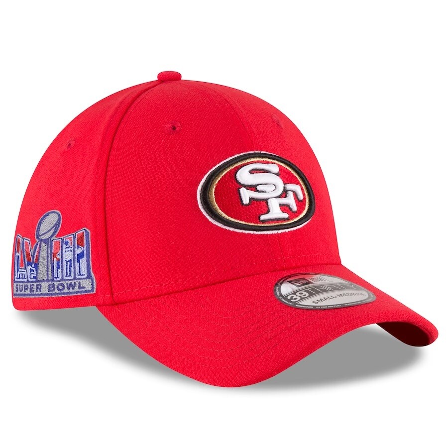 San Francisco 49ers Men’s New Era Super Bowl LVIII Side Patch 39THIRTY Flex Fit Hat