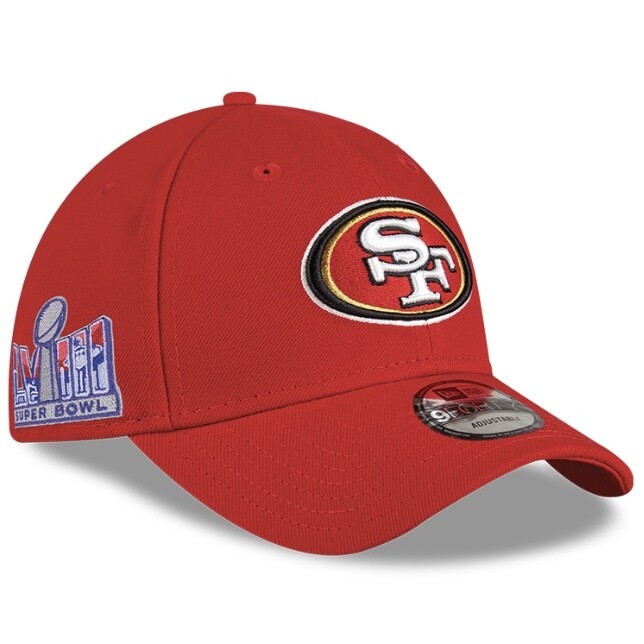 San Francisco 49ers Men’s New Era Super Bowl LVIII  Locker Room 9FORTY Snapback Hat