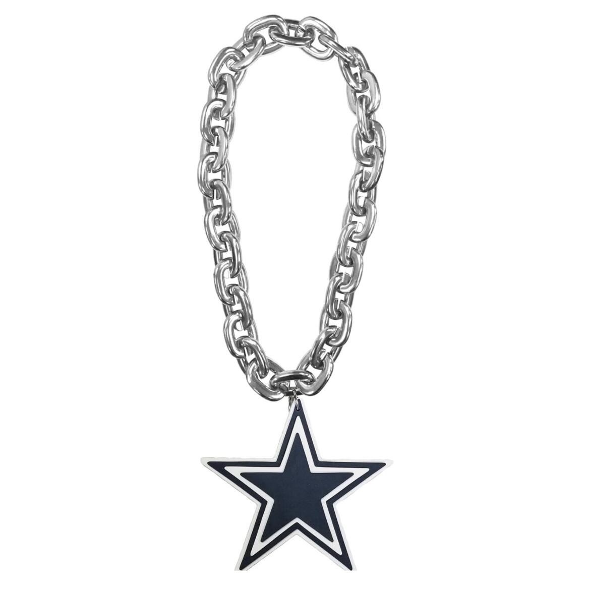 Dallas Cowboys Touchdown Fan Chain 10 Inch 3D Foam Necklace