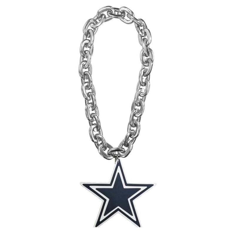Dallas Cowboys Touchdown Fan Chain 10 Inch 3D Foam Necklace